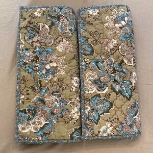 Set of Two Pottery Barn King Size Quilted Pillow Shams